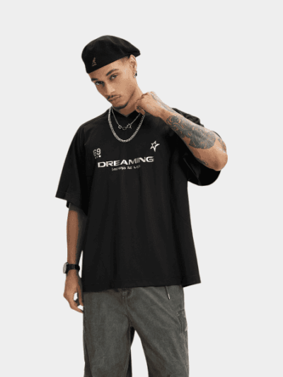 Men's Text print Short sleeves T-Shirt