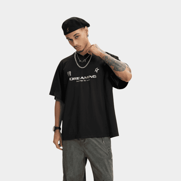 Men's Text print Short sleeves T-Shirt