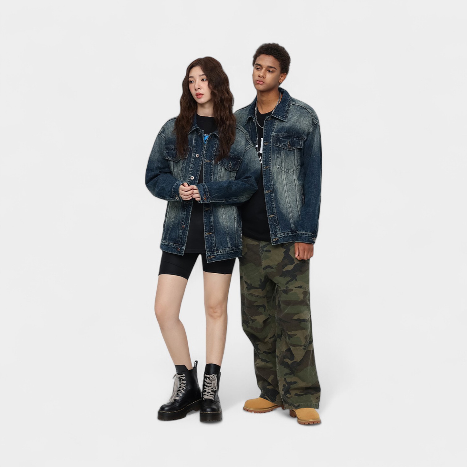 Unisex Oversized Long sleeves Denim Jacket - Image 5