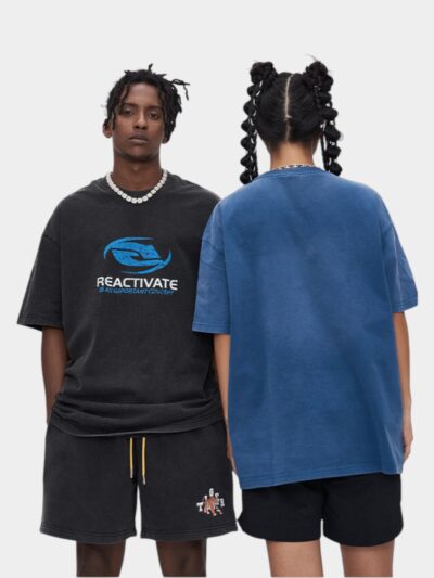 Unisex Text print Short sleeves T-Shirt