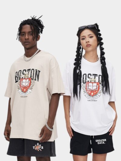 RFSD men's | American retro printed T-shirt 2024 spring and summer tide brand new loose casual short sleeve men's top