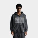 Men's Text print Long sleeves Zip up Jacket