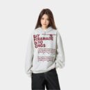 Women's Text print Long sleeves Hoodie
