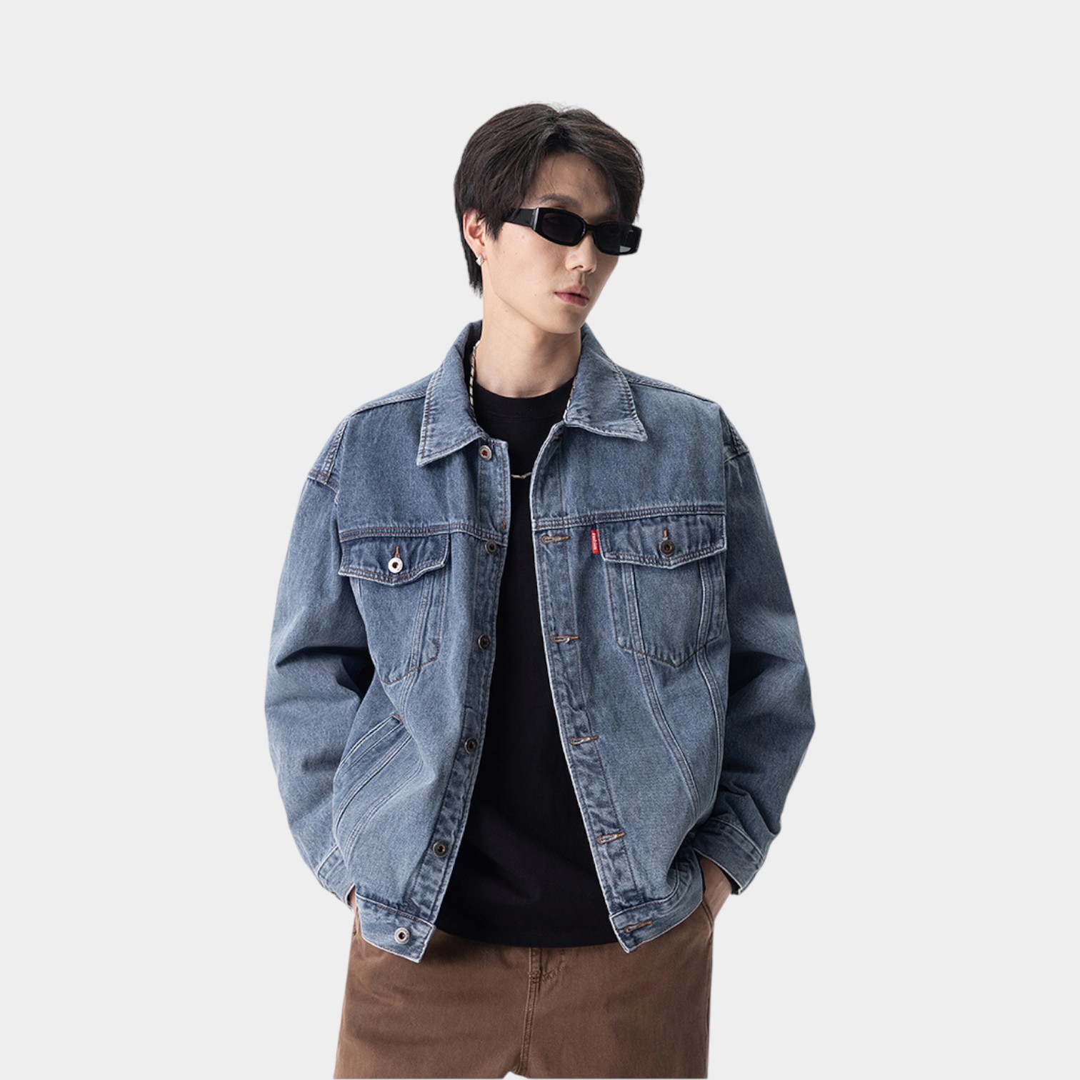 Men's Regular Fit Long sleeves Denim Jacket - Image 4