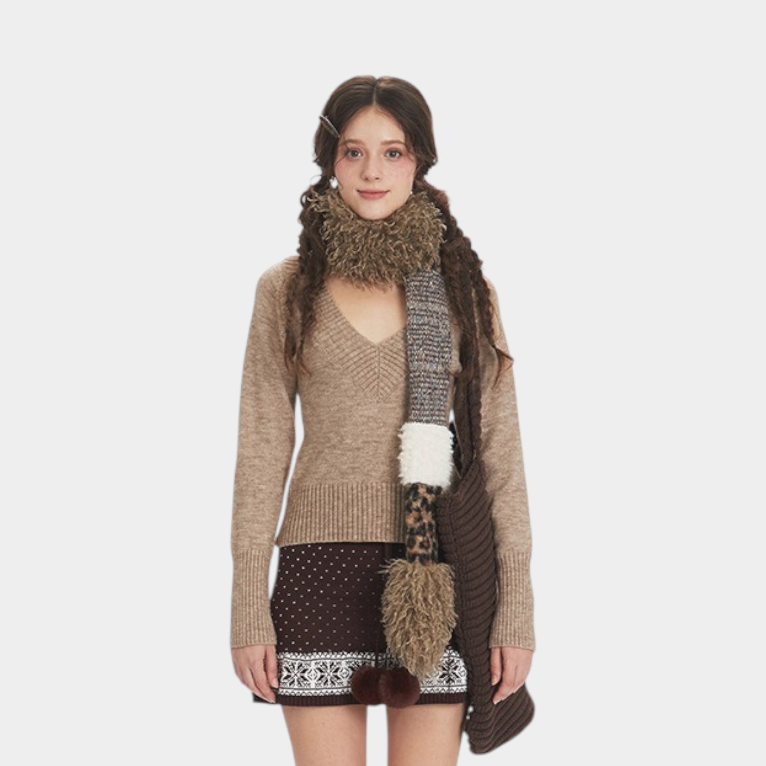 Women's Slim Fit Long sleeves Knitted Jumper