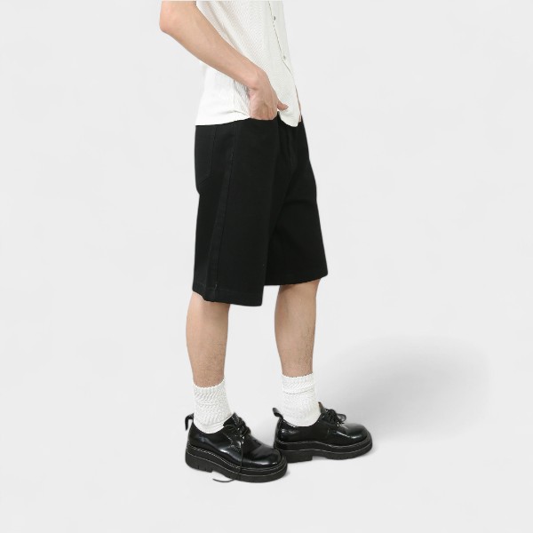 Men's Relaxed Fit/Loose Fit Denim Shorts - Image 2