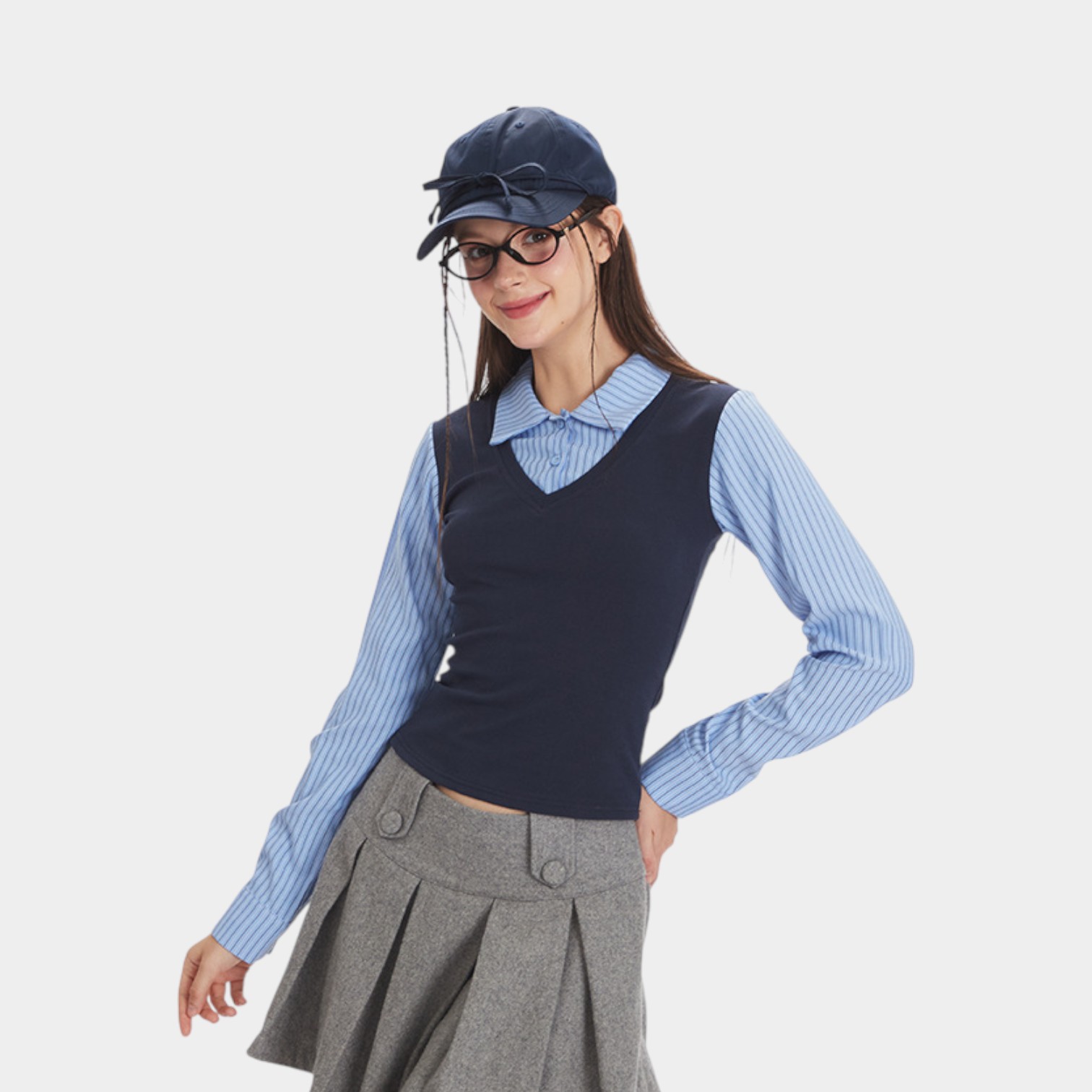 Women's Striped pattern Long sleeves Casual Shirt - Image 4