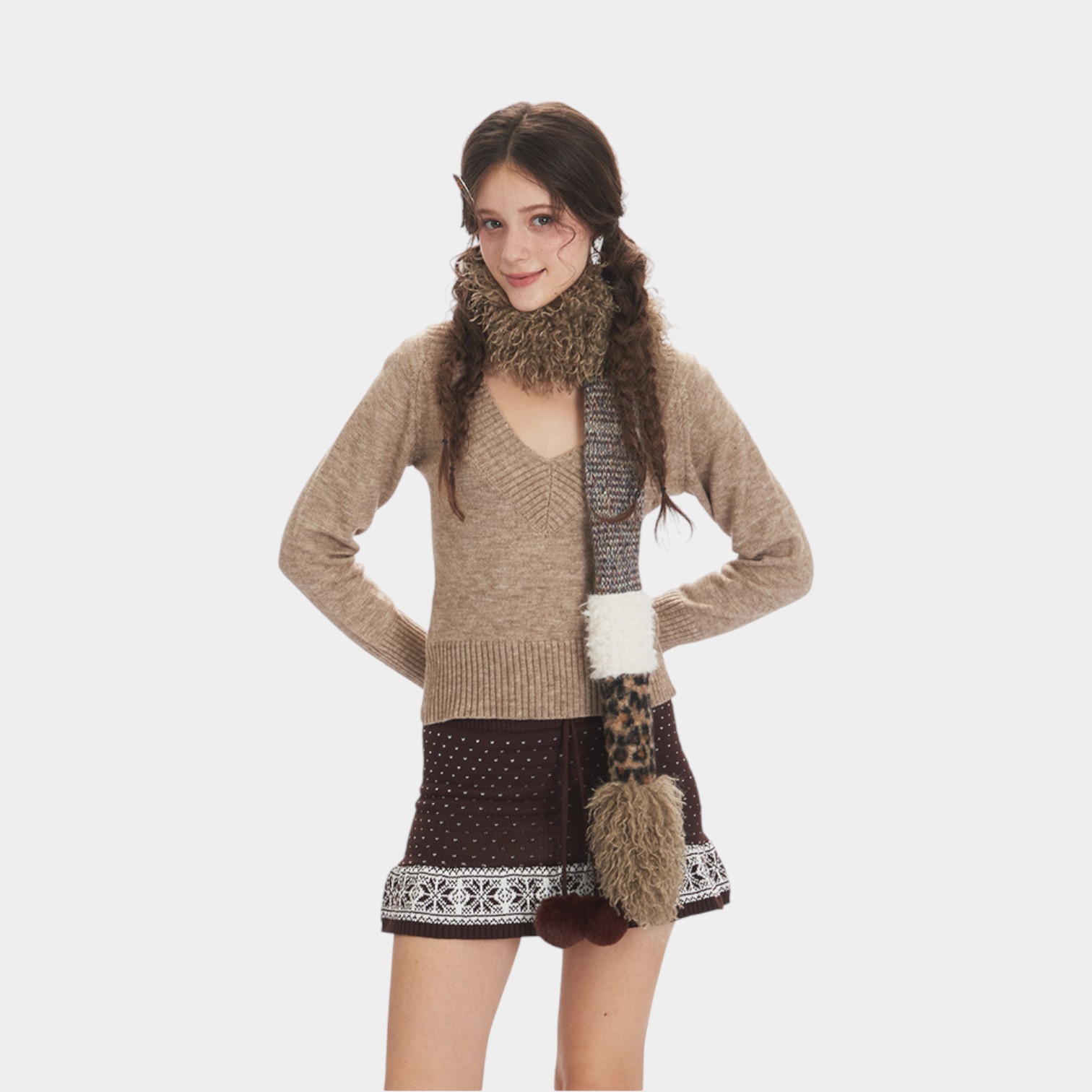 Women's Slim Fit Long sleeves Knitted Jumper - Image 4