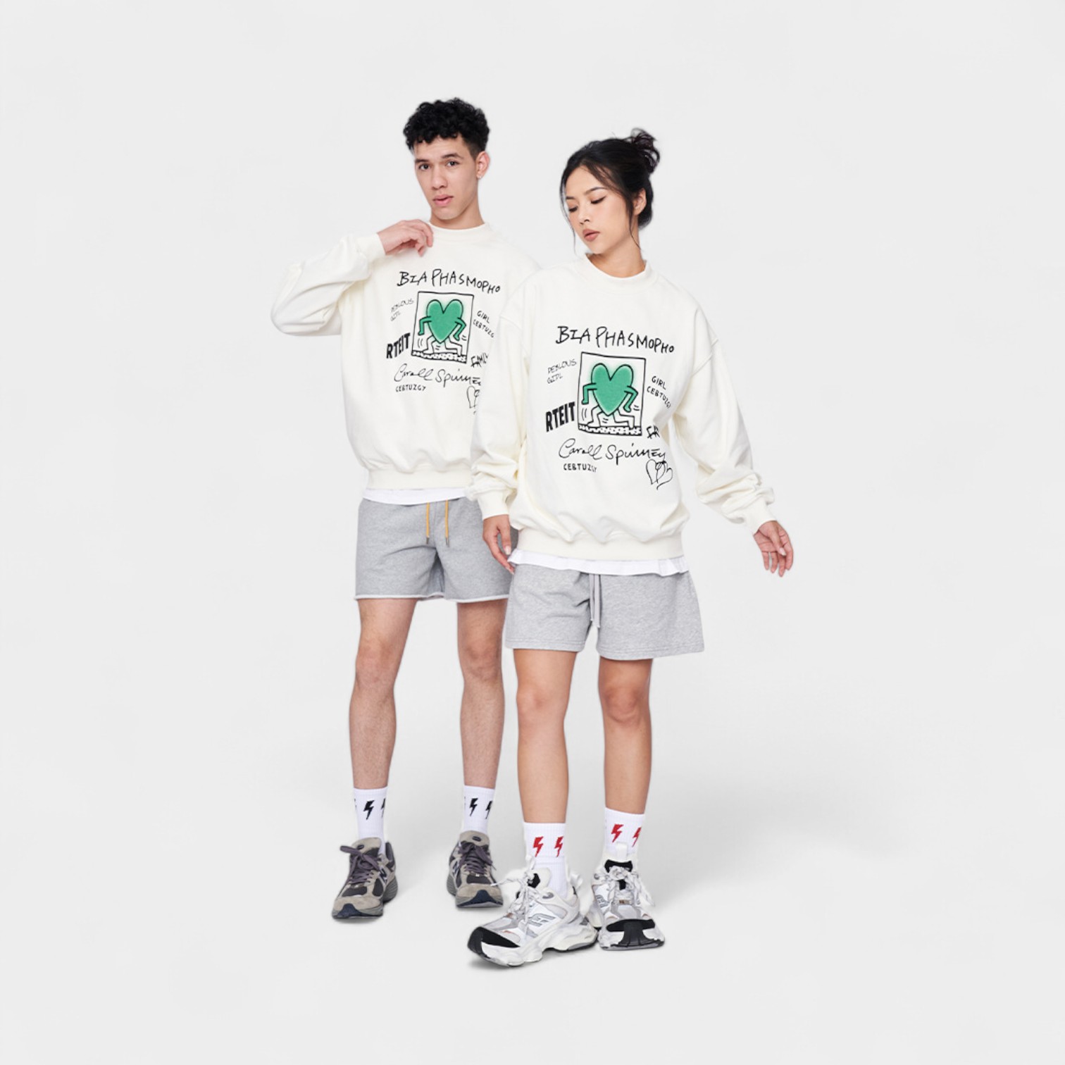 Unisex Artistic print Long sleeves Sweatshirt - Image 3