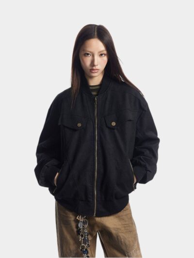 Women's Regular Fit Long sleeves Bomber Jacket